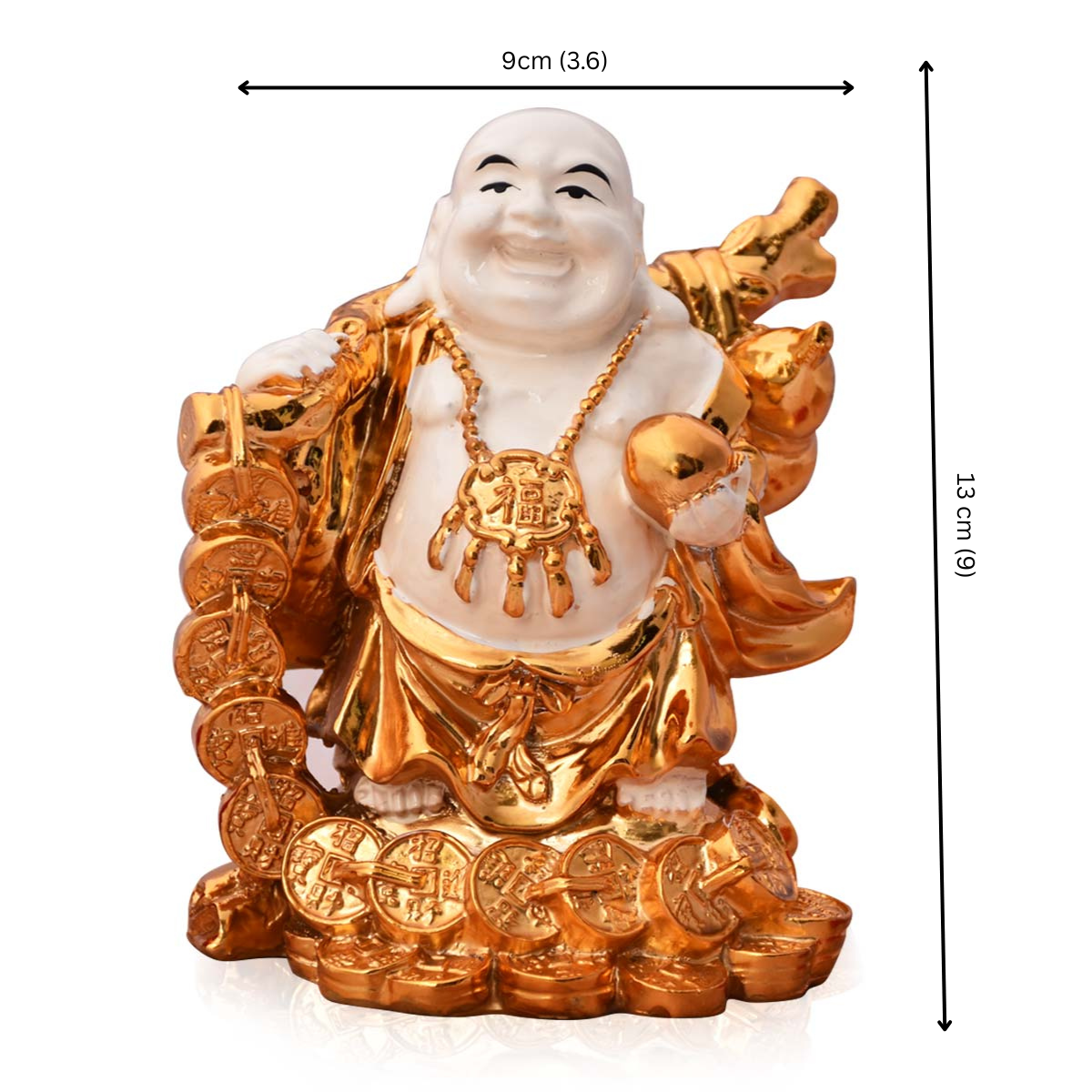 Laughing Buddha Idol Statue Gift for Home Decor