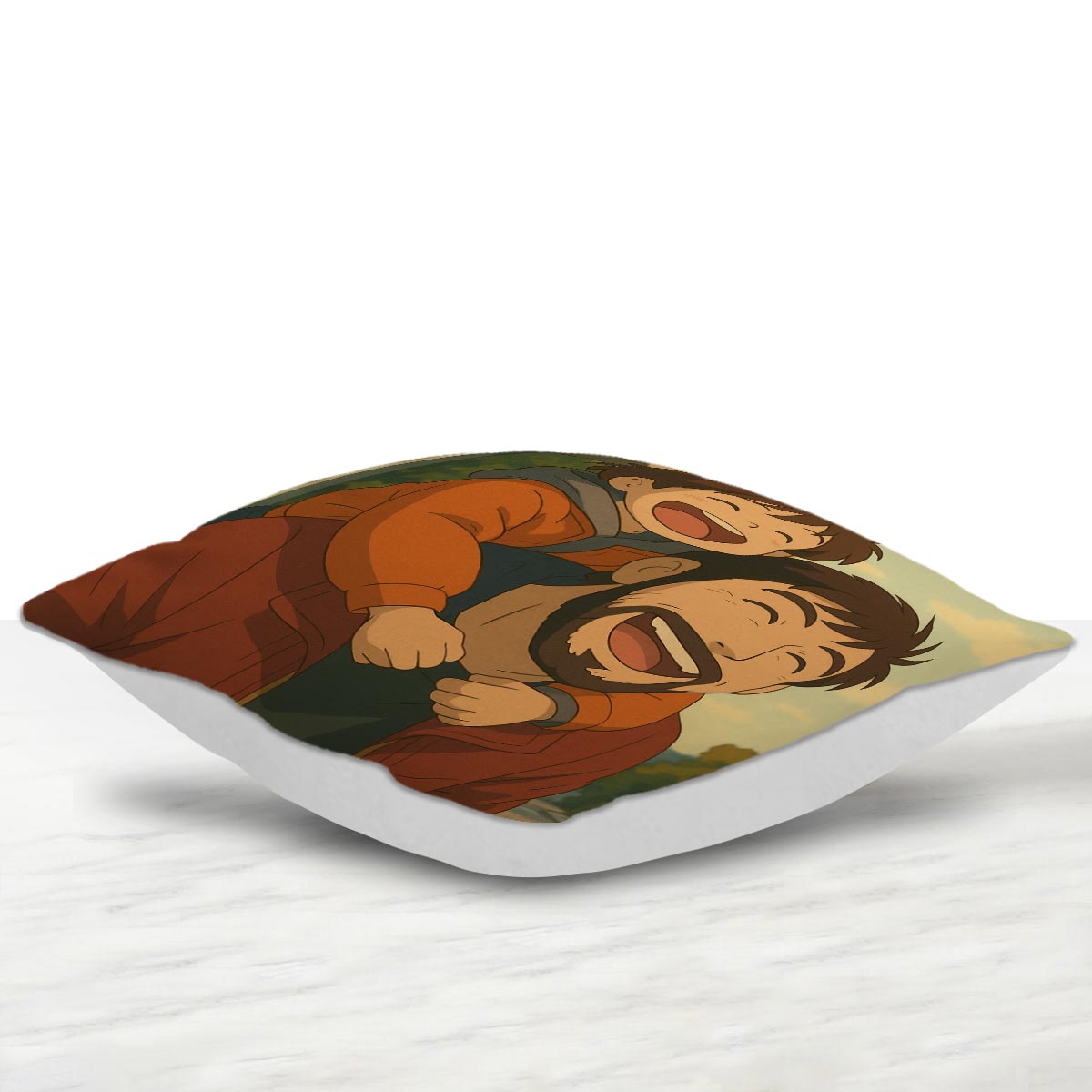 Customized Anime Ghibli Image Cushion Gift For Dad