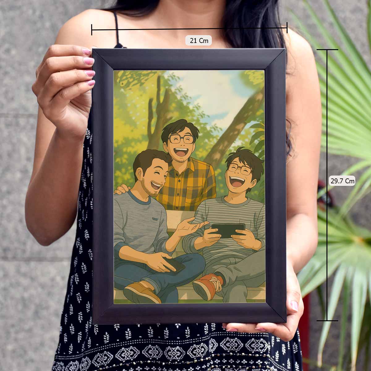 Personalized Anime Ghibli Image Poster Frame Gift for Best Friends