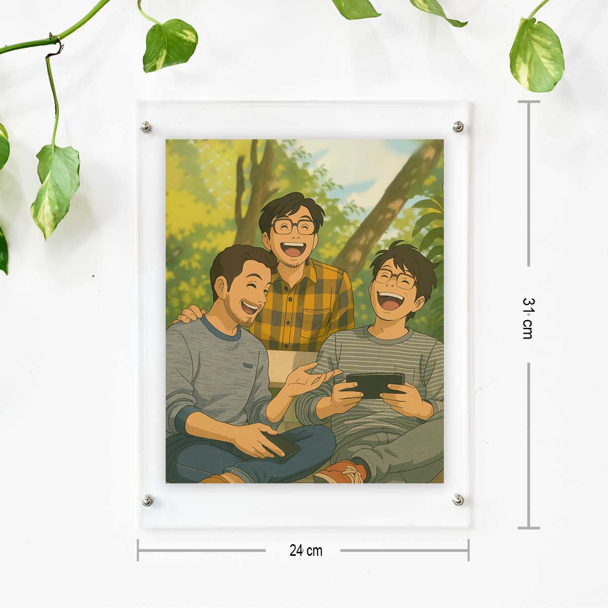 Personalized Anime Ghibli Image Poster Frame Gift for Best Friends