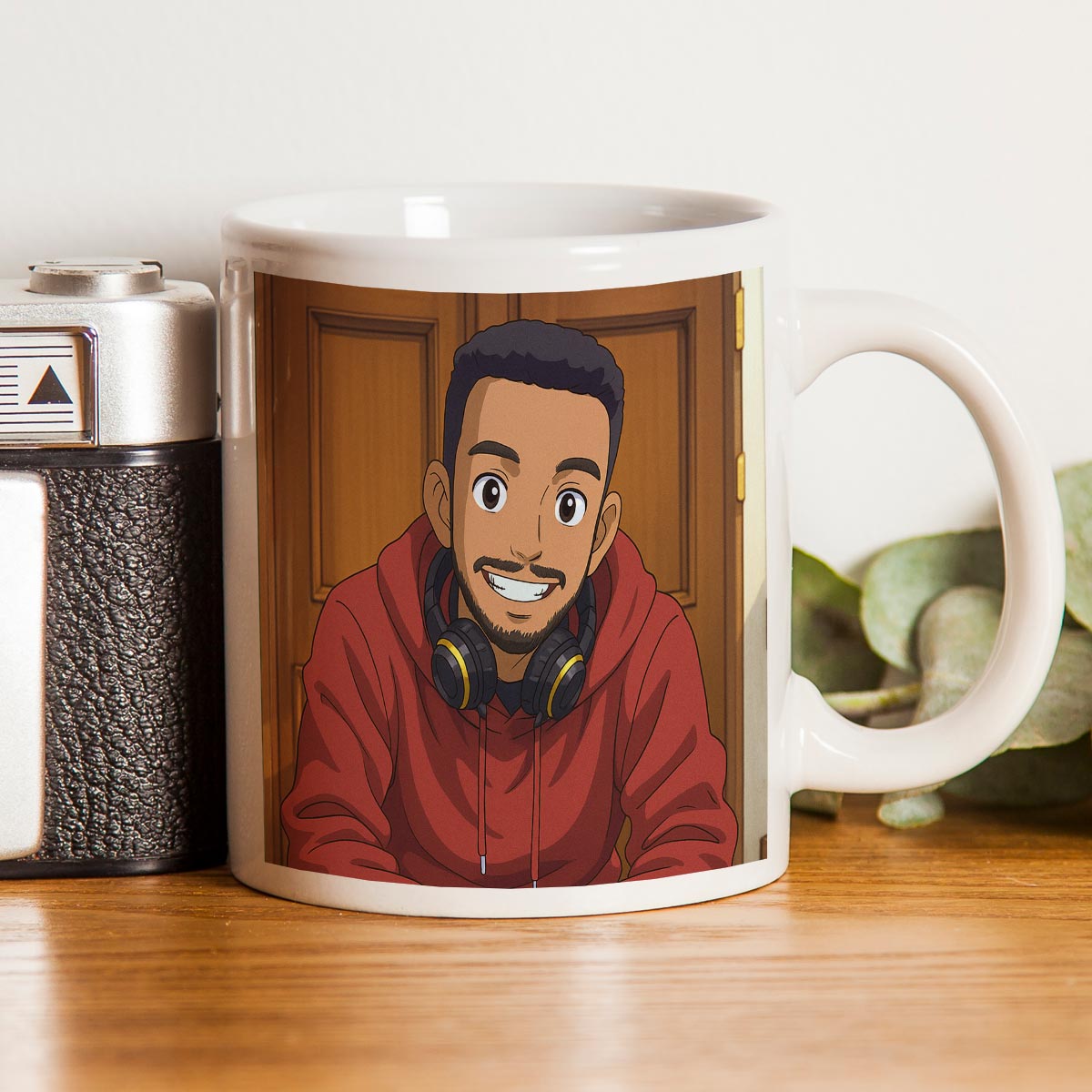 Personalized Anime Ghibli Image Coffee Mug Gift for Men