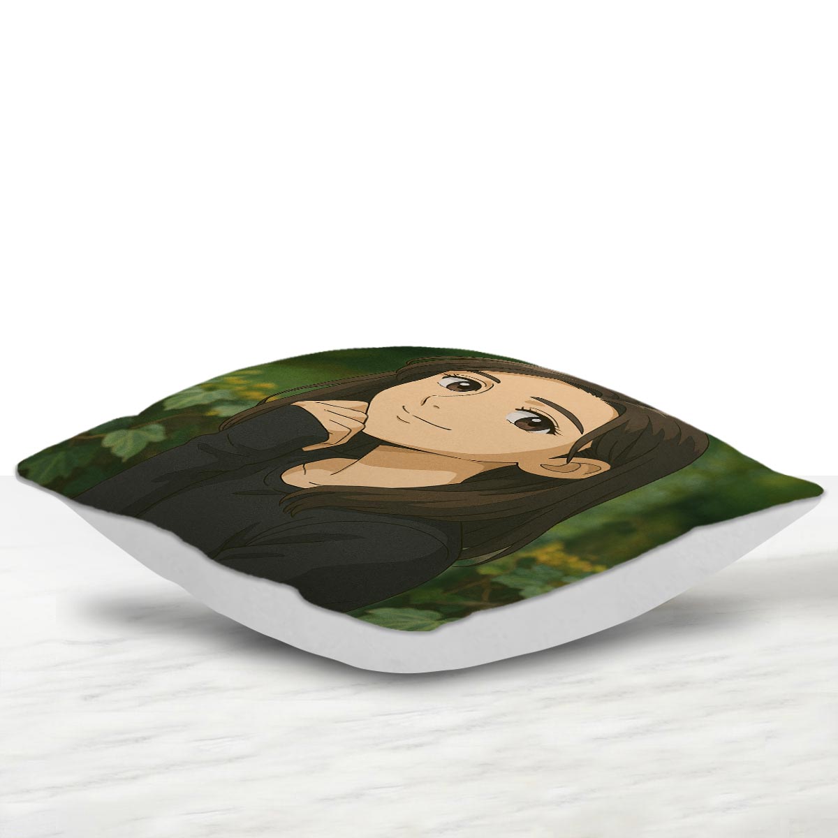 Personalized Anime Ghibli Image Polyester Cushion Gift for Girls