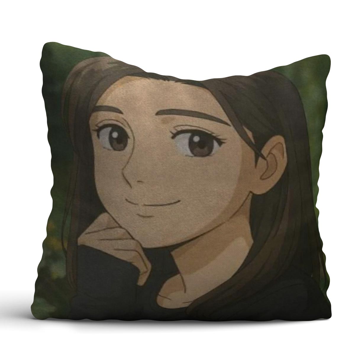 Personalized Anime Ghibli Image Polyester Cushion Gift for Girls