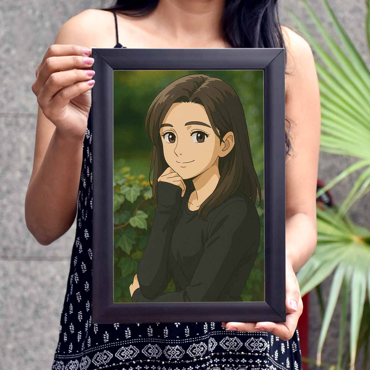 Personalized Anime Ghibli Image Poster Frame Gift for Girls