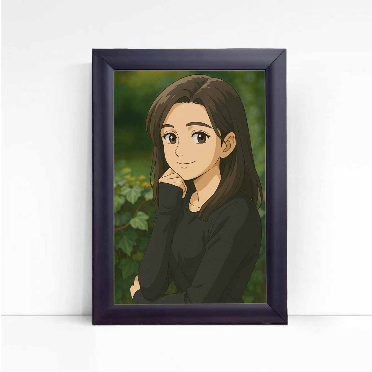 Personalized Anime Ghibli Image Poster Frame Gift for Girls