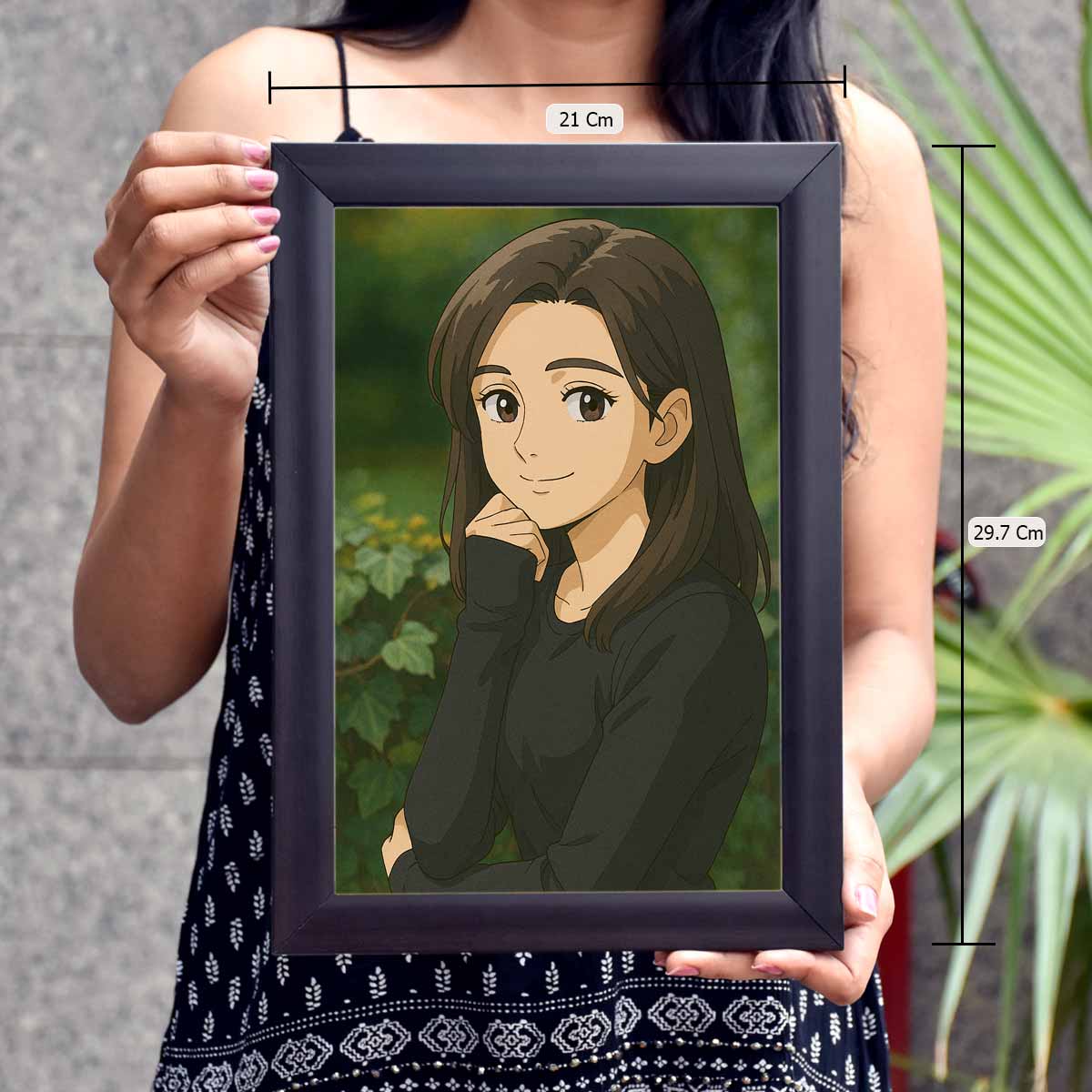 Personalized Anime Ghibli Image Poster Frame Gift for Girls
