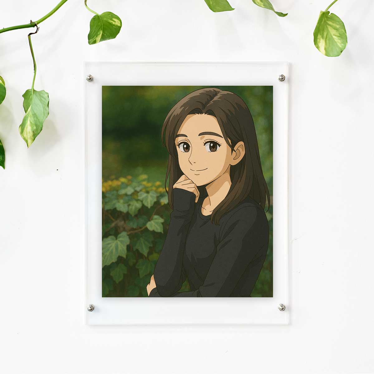 Personalized Anime Ghibli Image Poster Frame Gift for Girls
