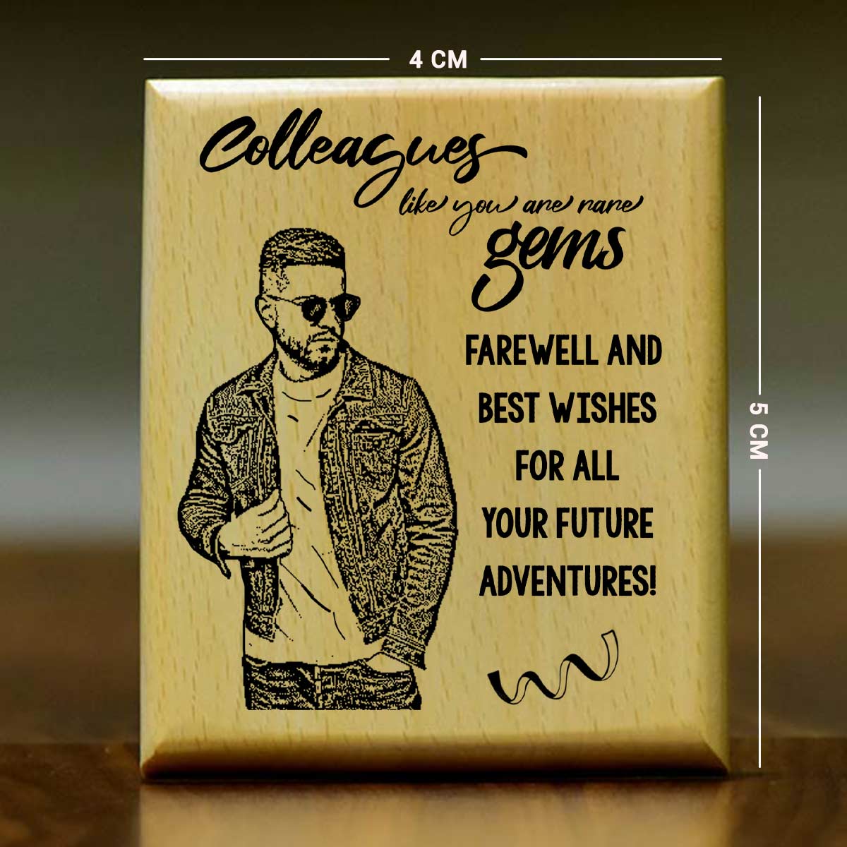 Personalized Colleagues Like You Engraved Wooden Photo Frame Retirement Gift