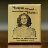 Customized Retirement Is Not The End Engraved Wooden Photo Frame Retirement Gift