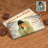 Personalized Qubool Hai Chocolate Bar Gift For Muslim Wedding