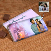 Personalized Wedding Celebration Chocolate Bar Gift For Married Couple