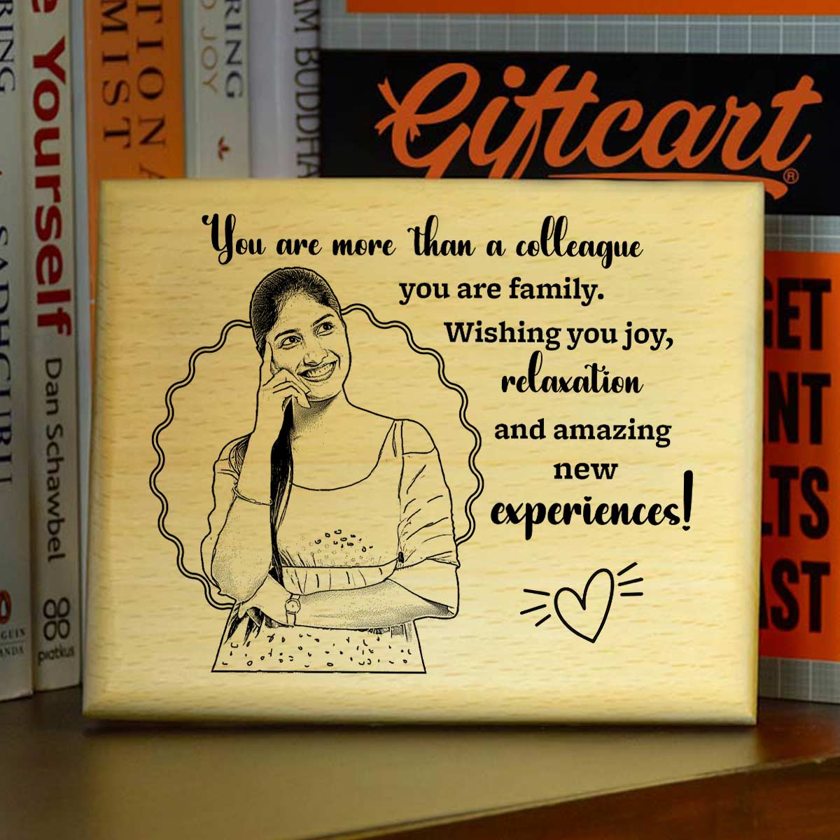 Personalized More Than Colleague Engraved Wooden Photo Frame Gift For Farewell