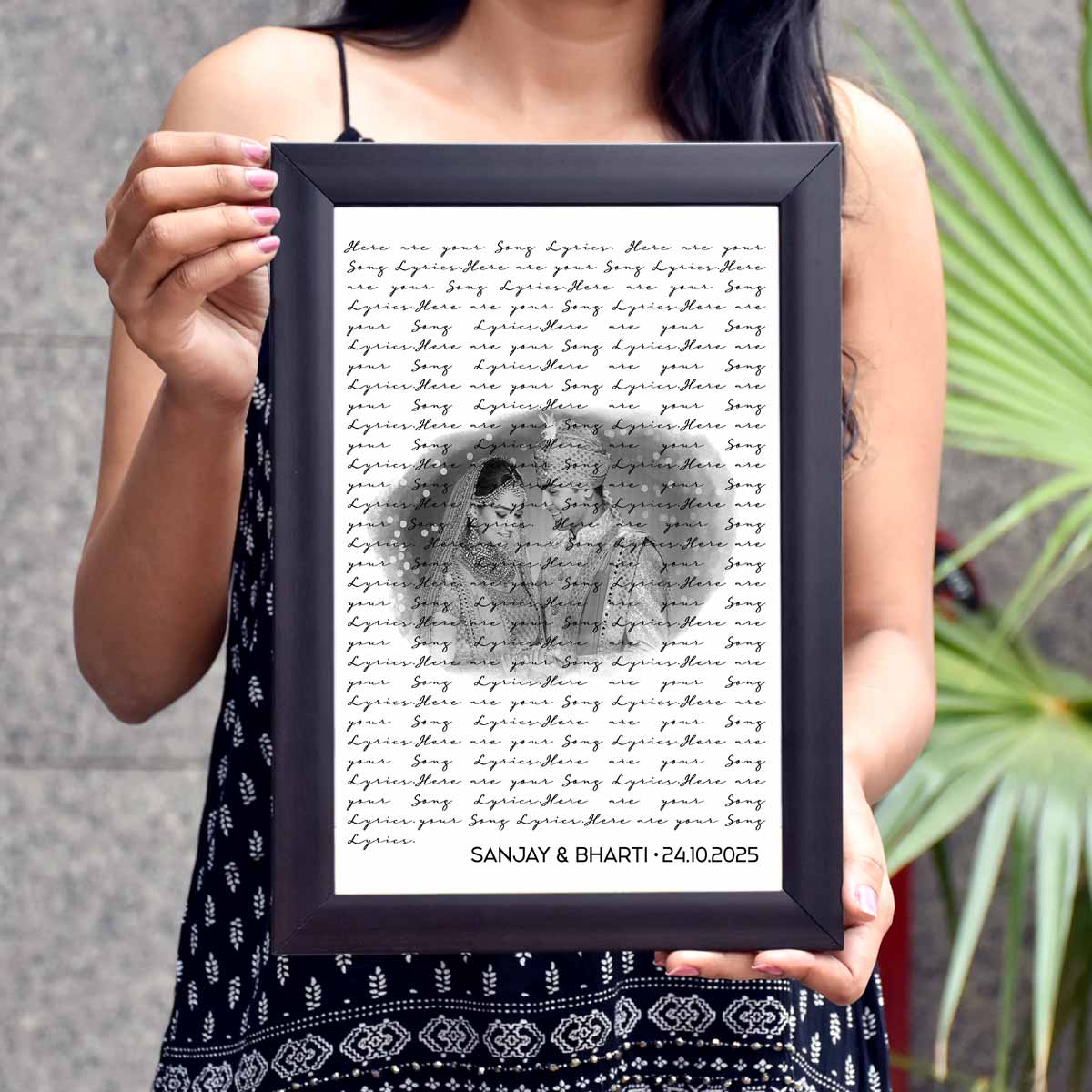 Our Song – Personalised Our Lyrics Frame