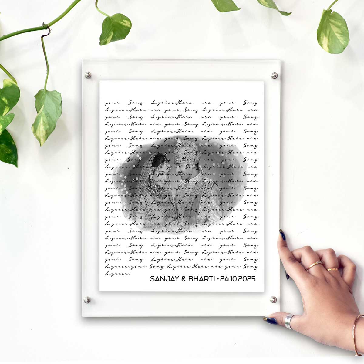 Our Song – Personalised Our Lyrics Frame