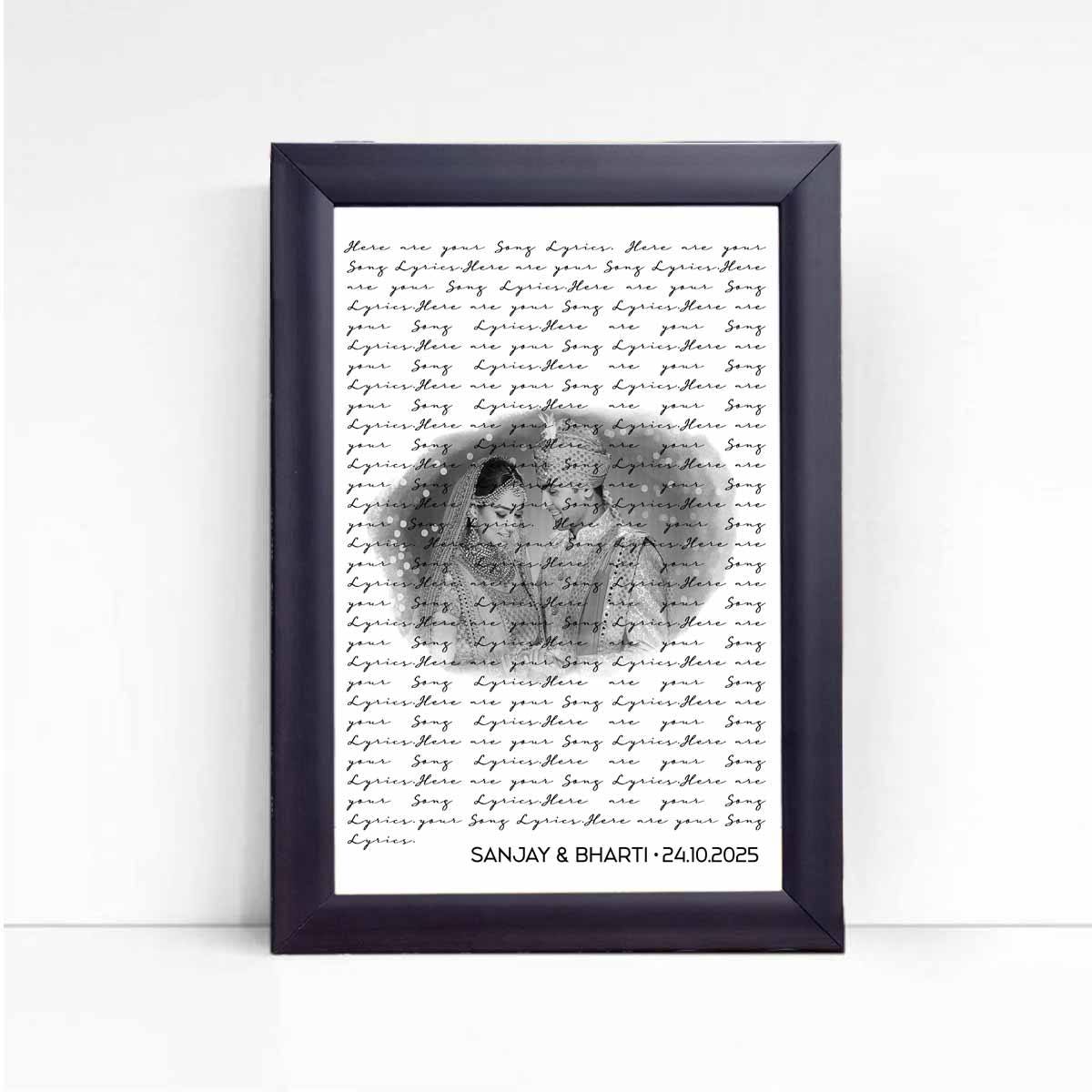 Our Song – Personalised Our Lyrics Frame