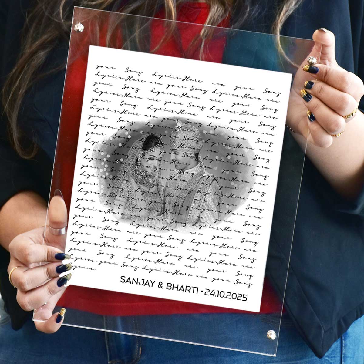 Our Song – Personalised Our Lyrics Frame