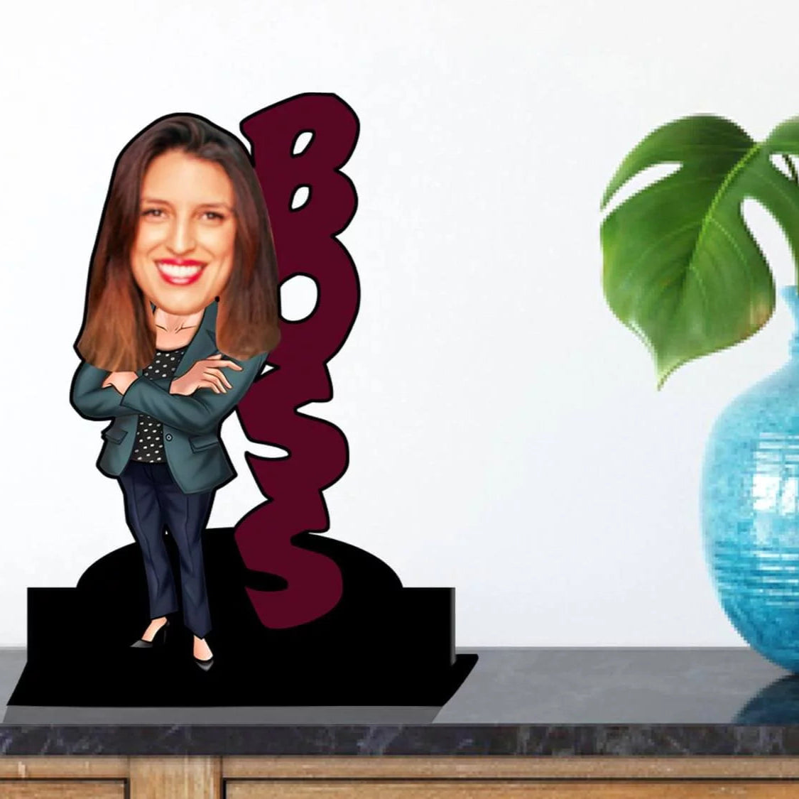 Personalized Caricature Gift for Lady Boss