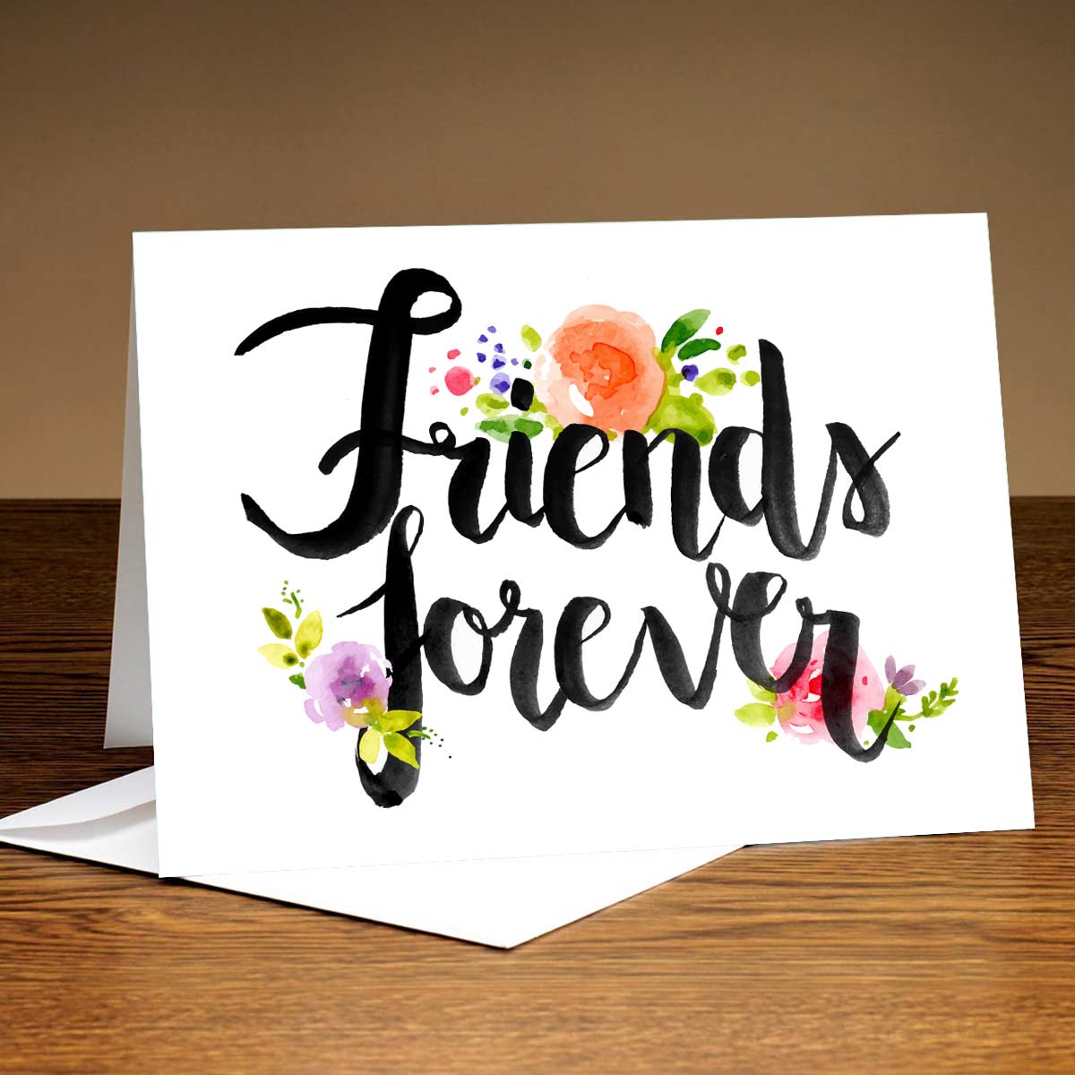 Personalised Friends Forever Greeting Card