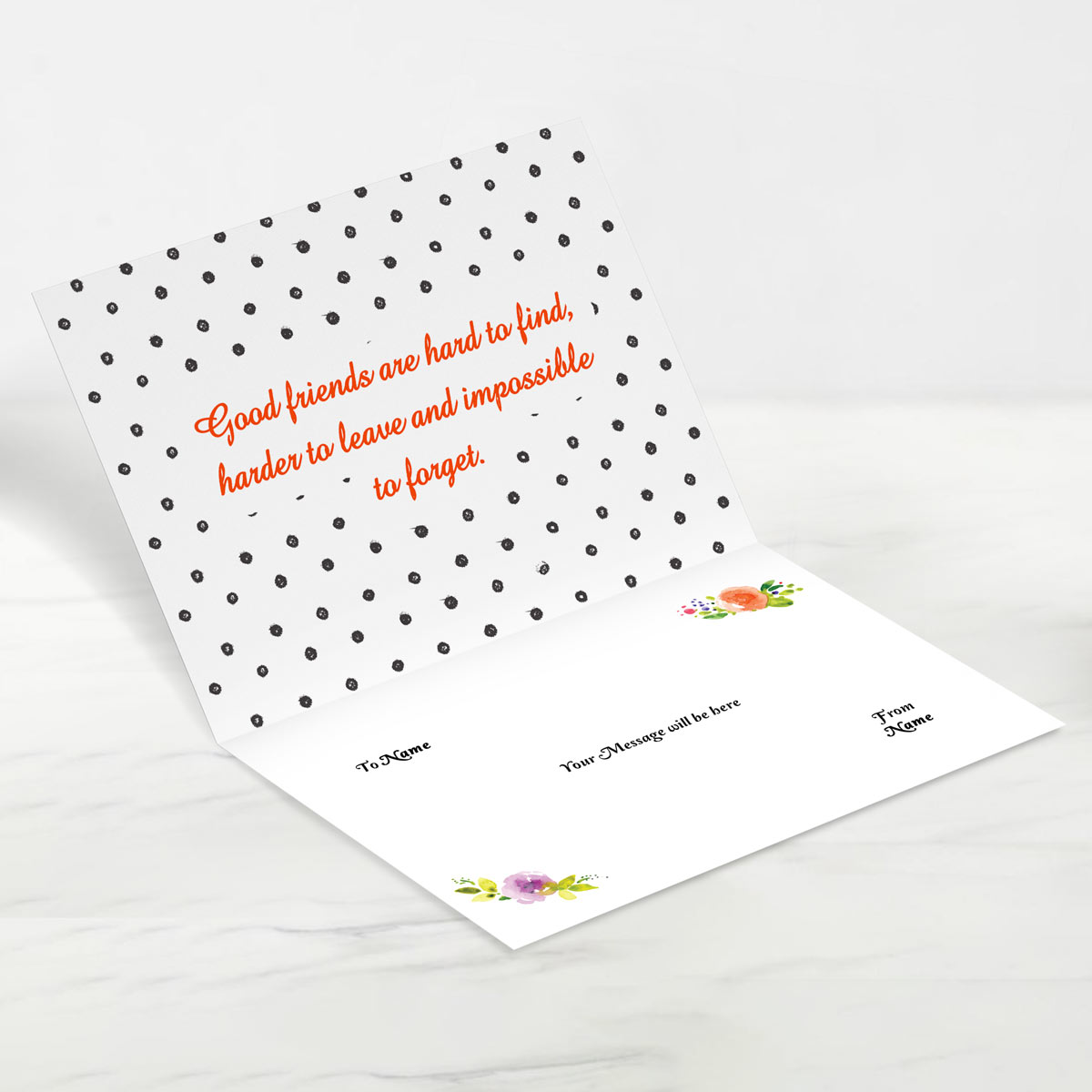 Personalised Friends Forever Greeting Card