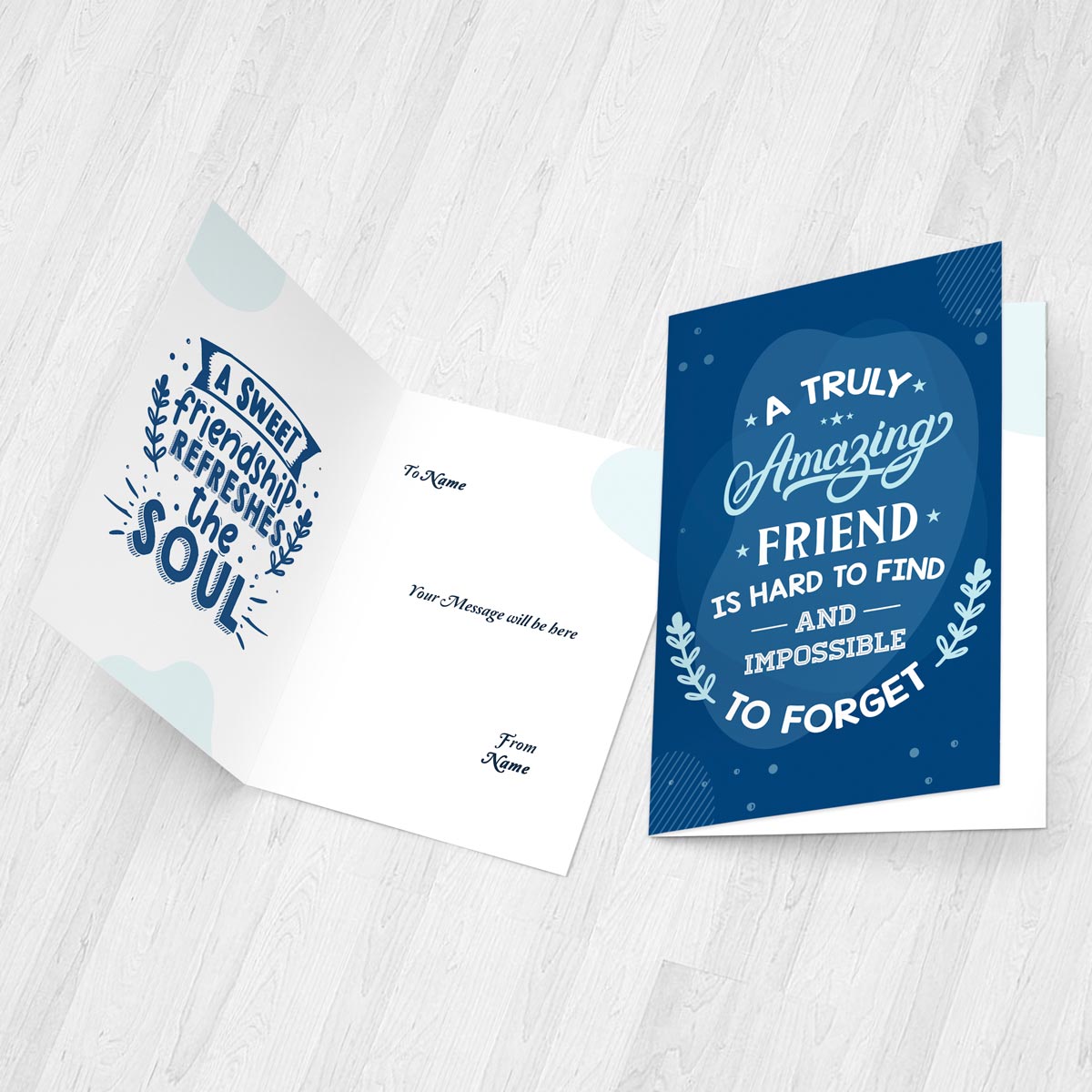Personalised Amazing Friend Greeting Card