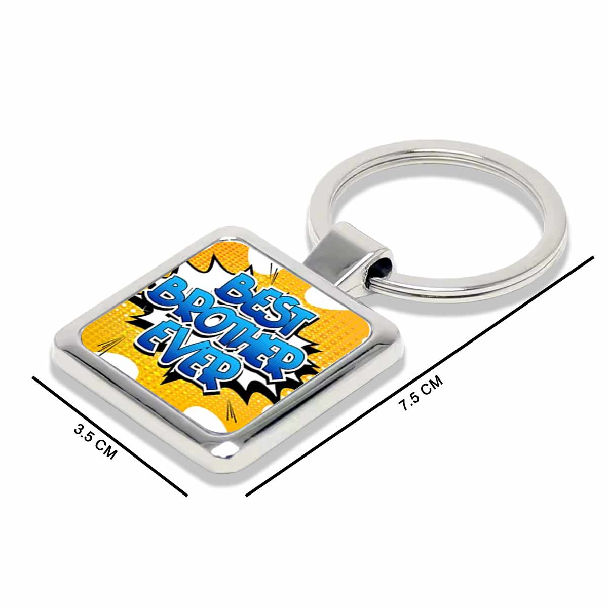 Best Brother Ever Metal Keychain