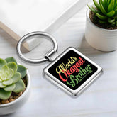 World's Okayest Brother Metal Keychain