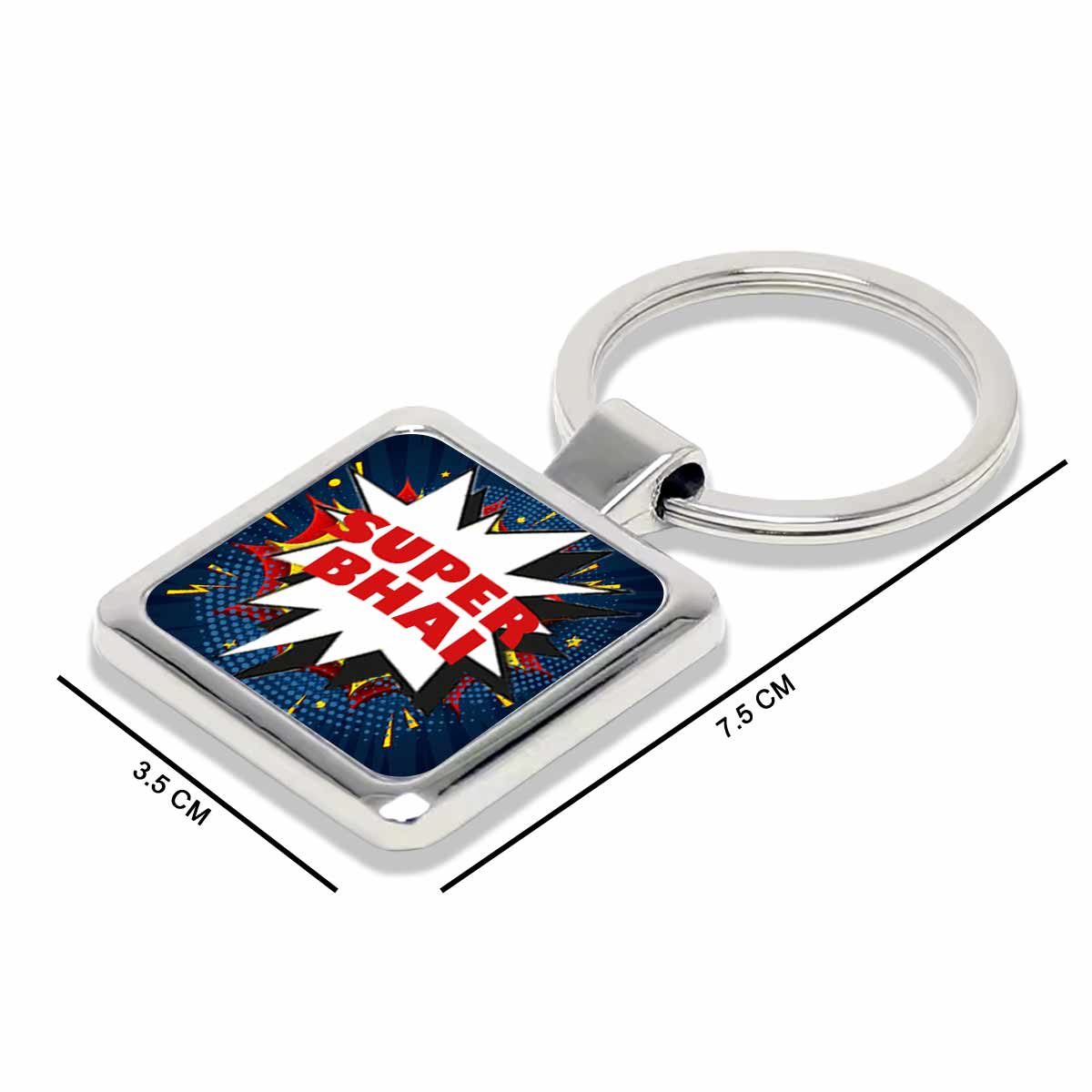 Super Bhai Metal Keychain