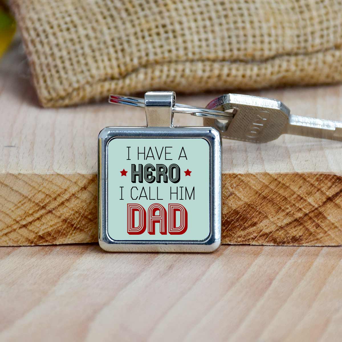 My Day My Hero Metal Keychain