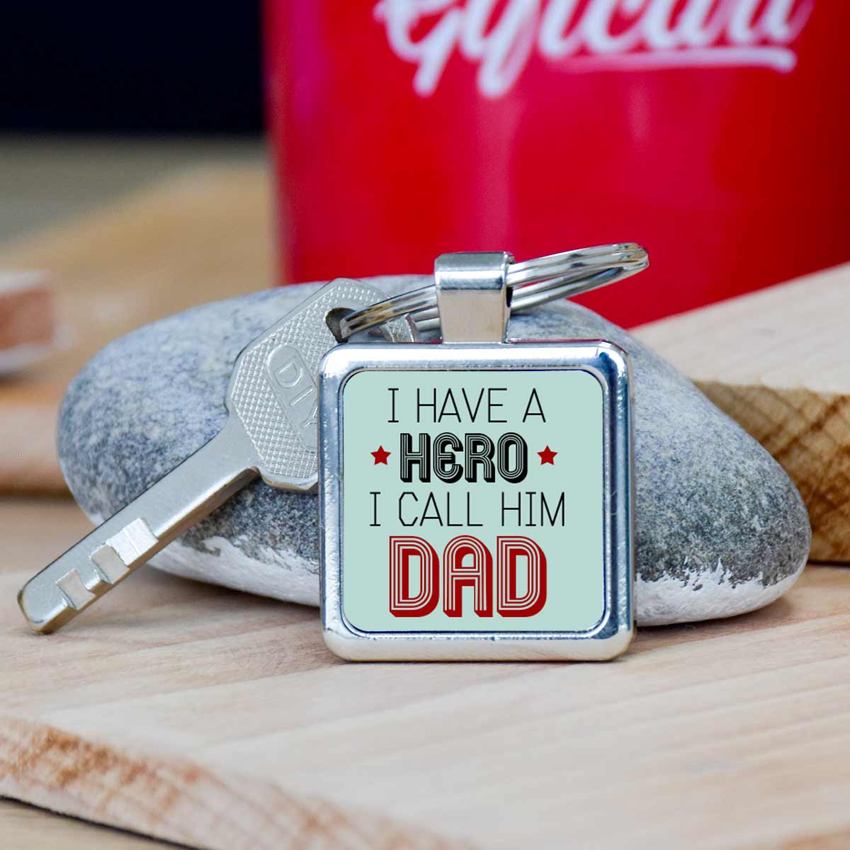 My Day My Hero Metal Keychain