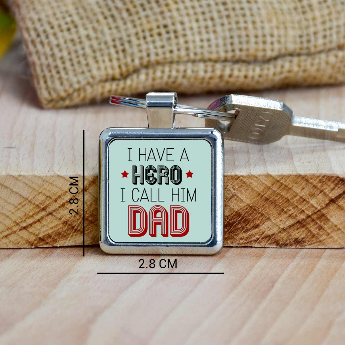 My Day My Hero Metal Keychain