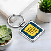 Dear Dad Metal Keychain