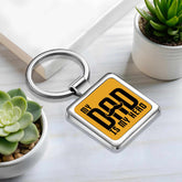 My Hero My Dad Metal Keychain