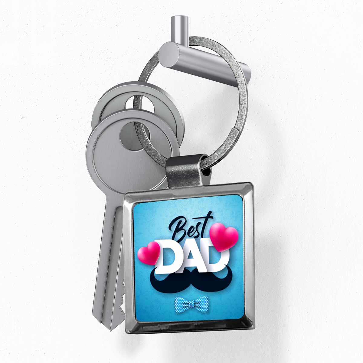 Best Dad Metal Keychain