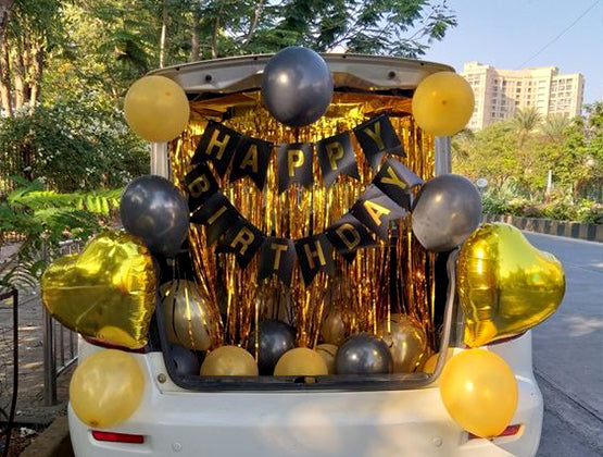 Shining Birthday Balloon Car Boot Decor-1