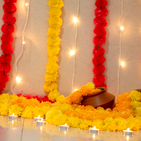 Blissful Diwali Decor Setup