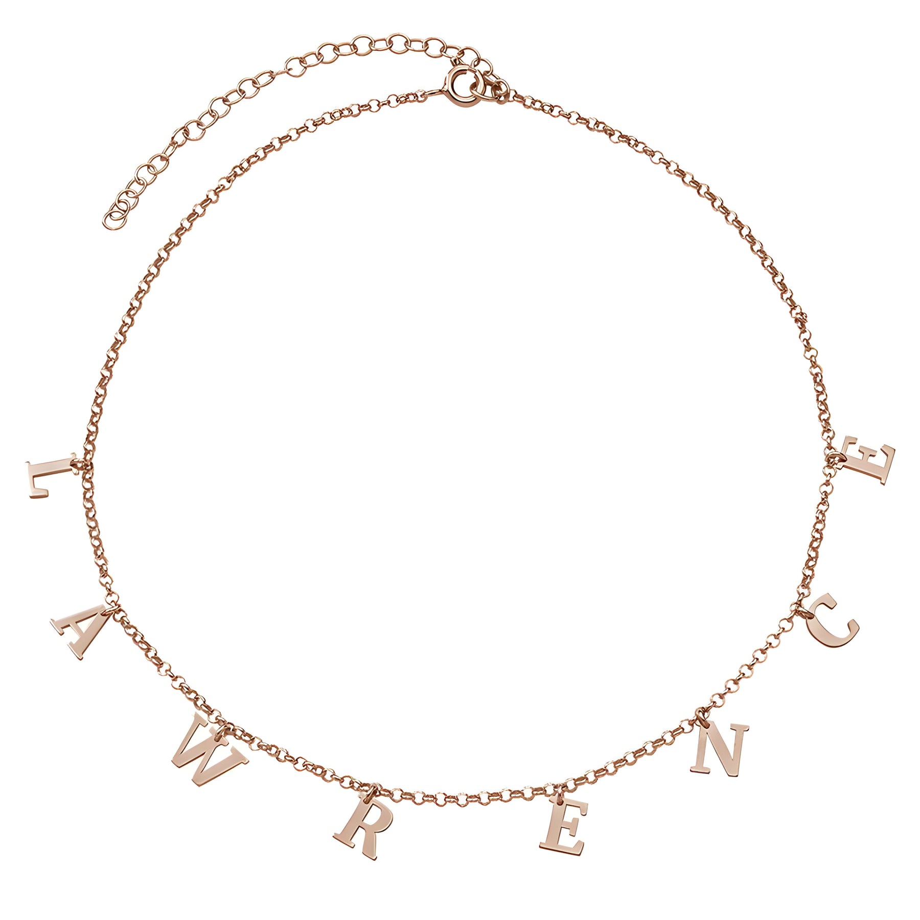 Personalised Choker Name Pendant
