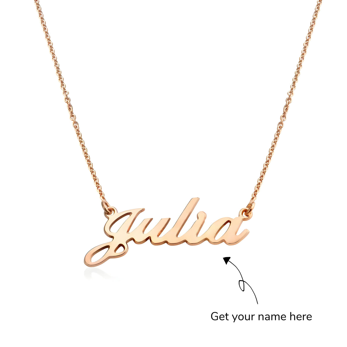 Personalised Classic Cocktail Name Pendant
