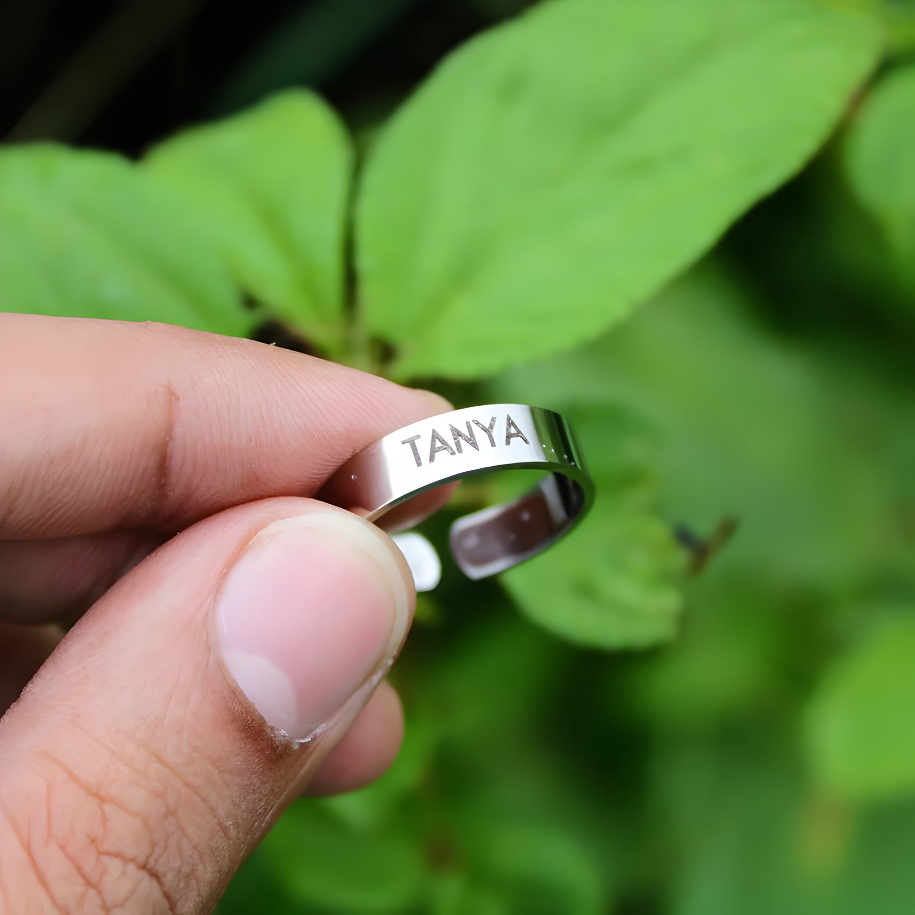 Personalised Engraved Cut Ring