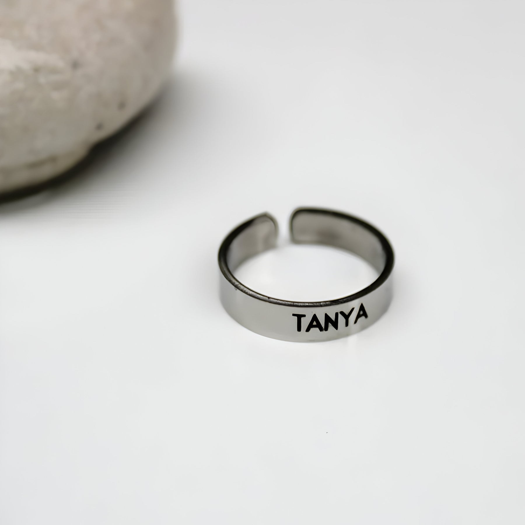 Personalised Engraved Cut Ring