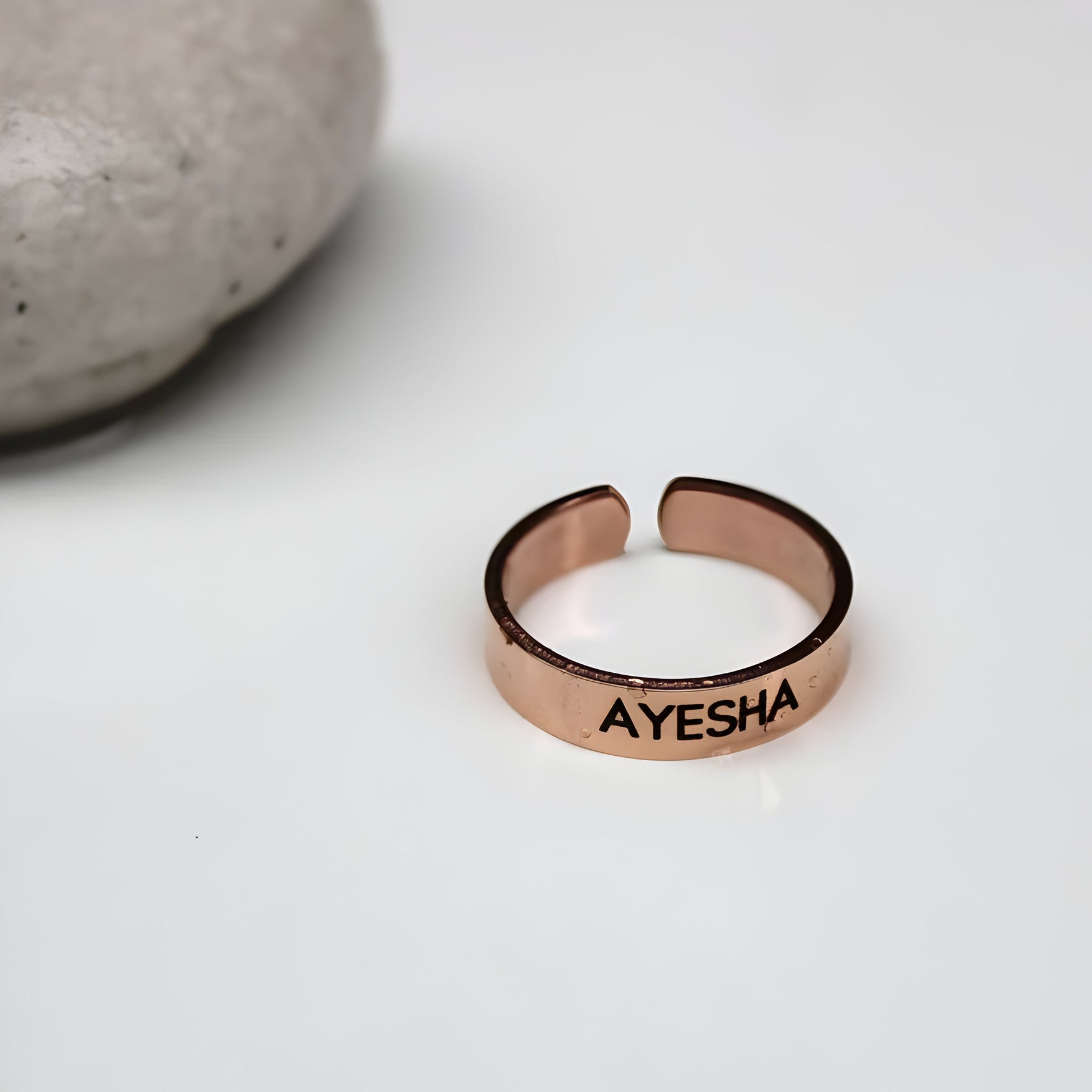 Personalised Engraved Cut Ring