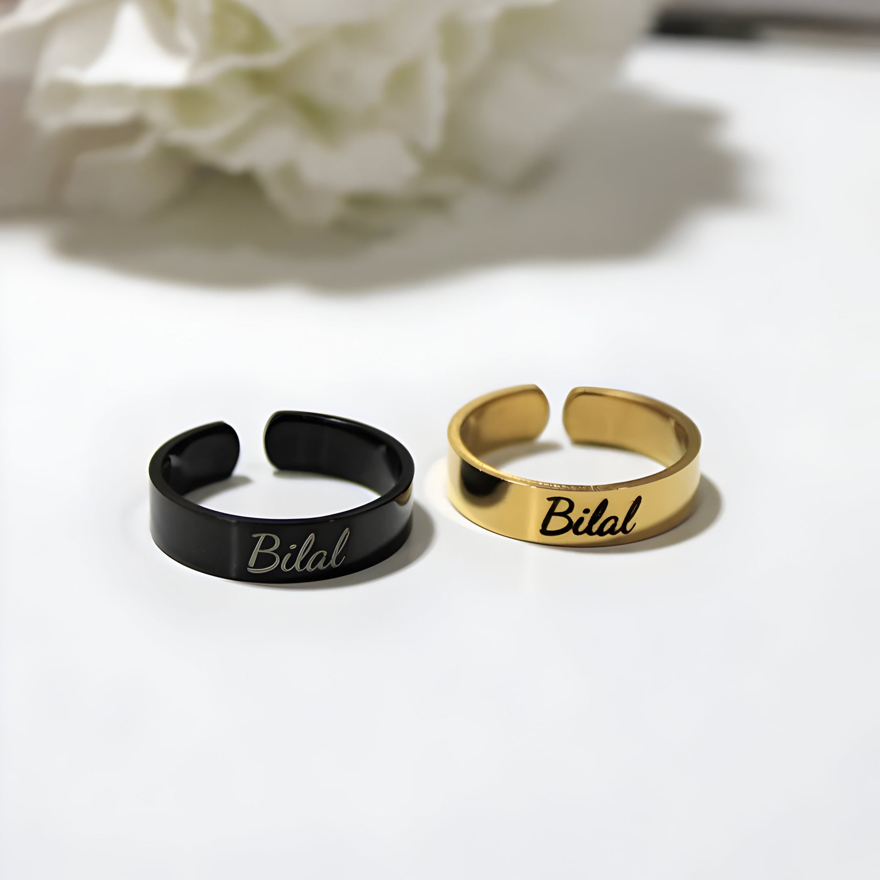 Personalised Engraved Cut Ring
