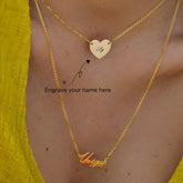 Personalised Engraved Heart Pendant