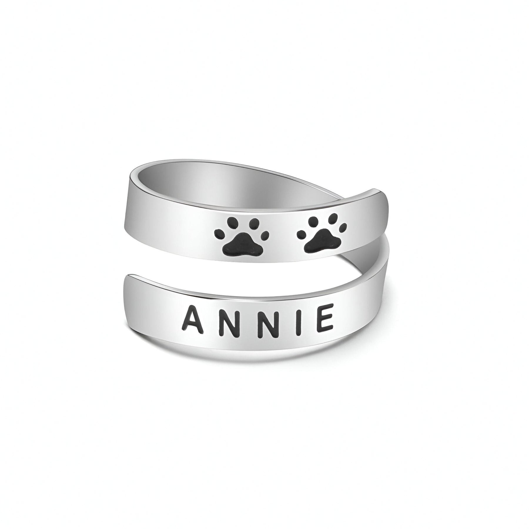 Personaised Engraved Pet Lovers Ring