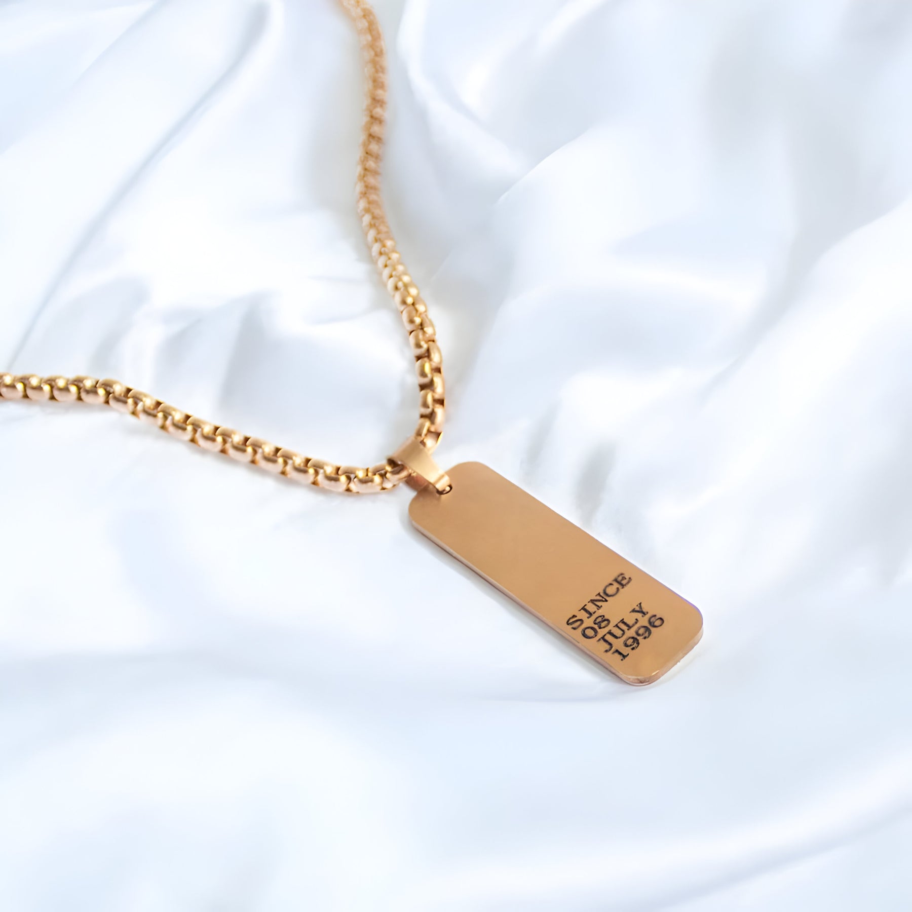 Personalised Engraved Reversible Tag Pendant