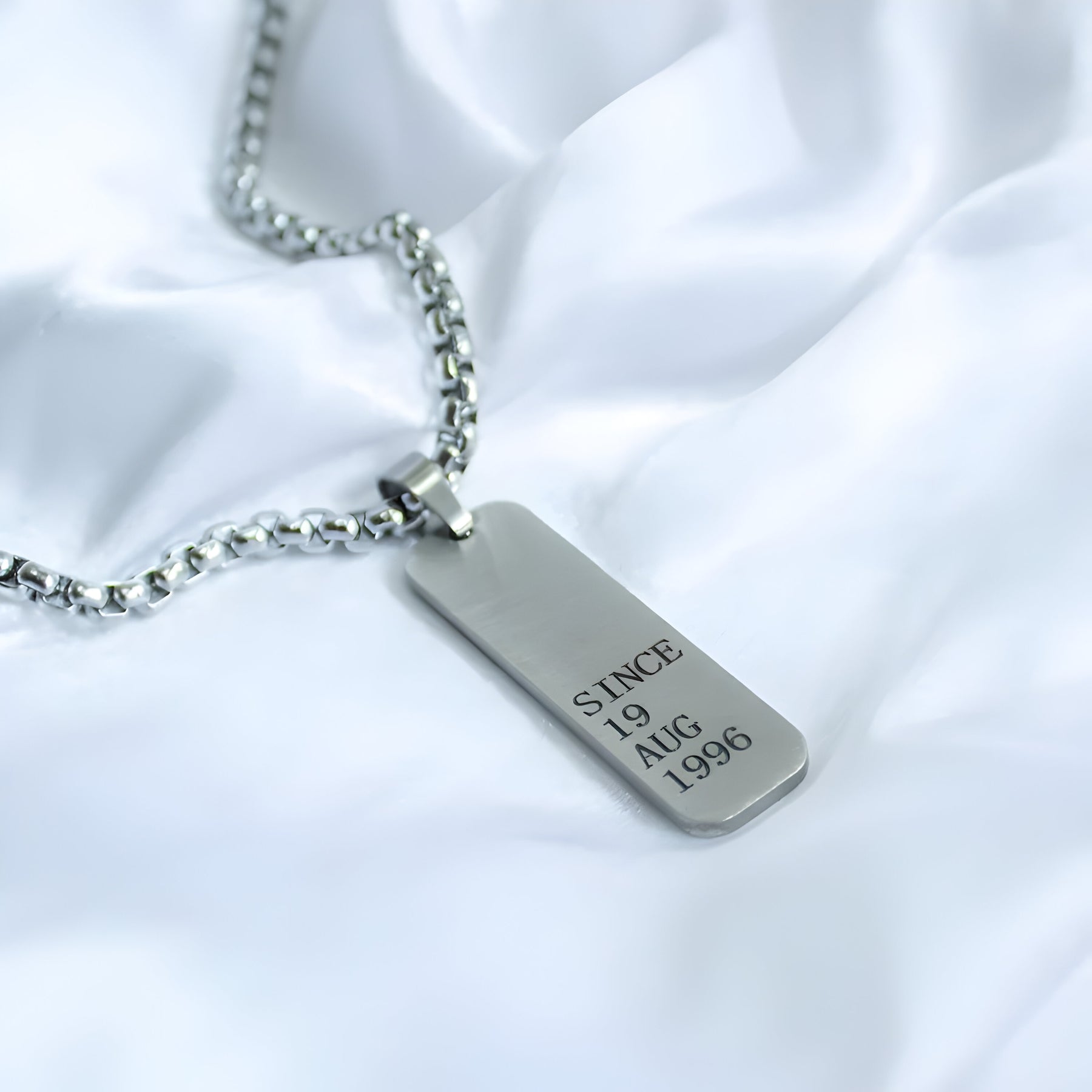 Personalised Engraved Reversible Tag Pendant