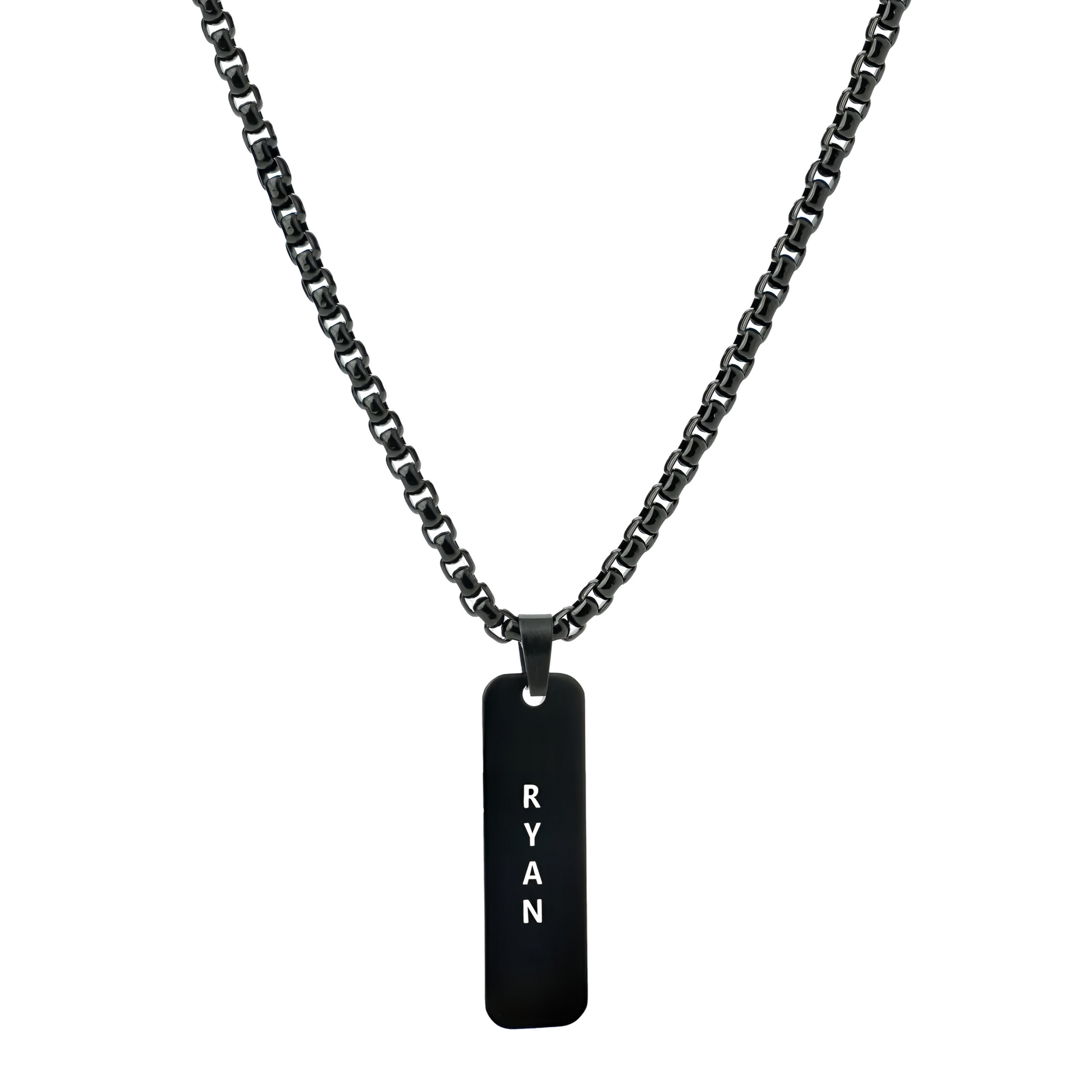 Personalised Engraved Reversible Tag Pendant