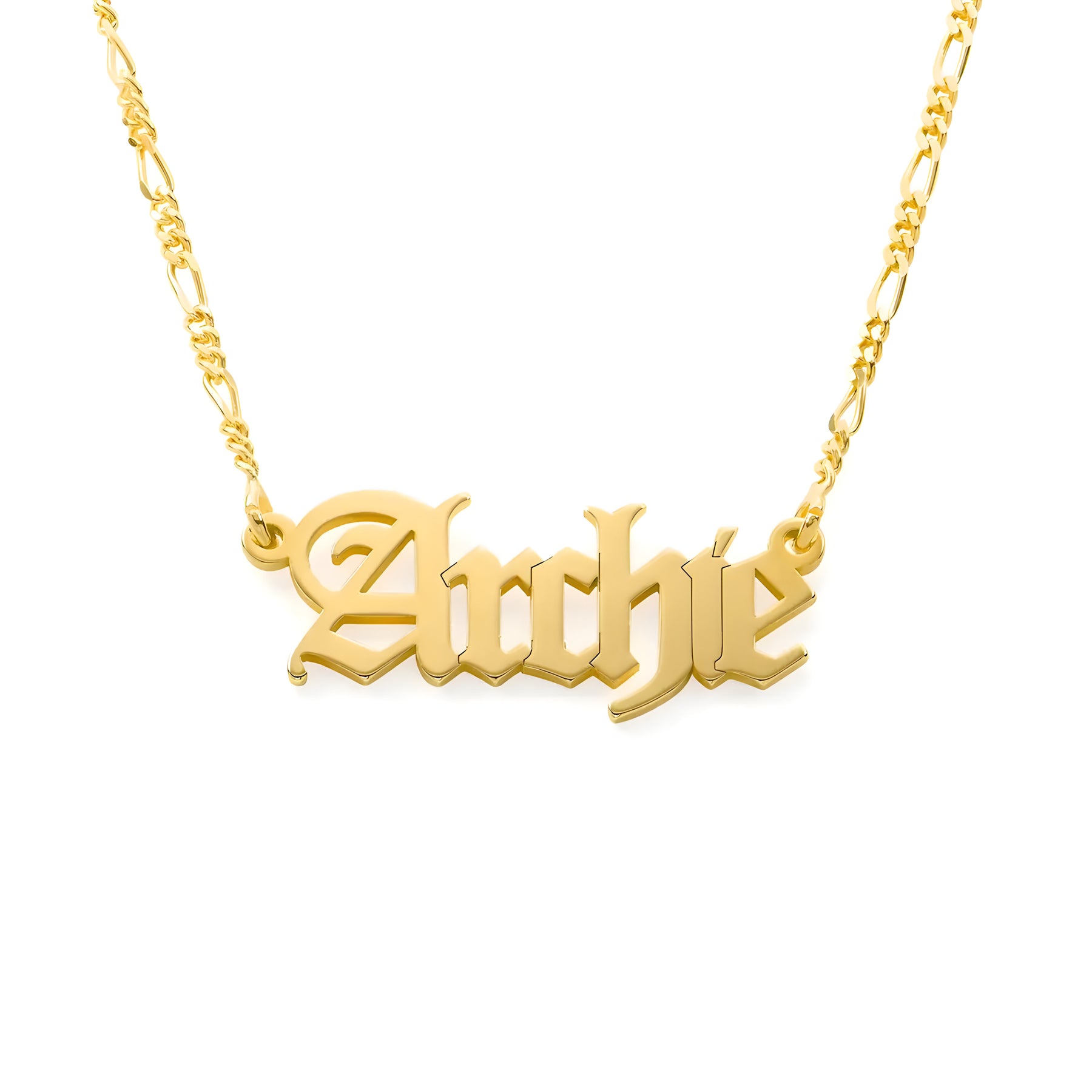 Personalised Gothic Name Pendant