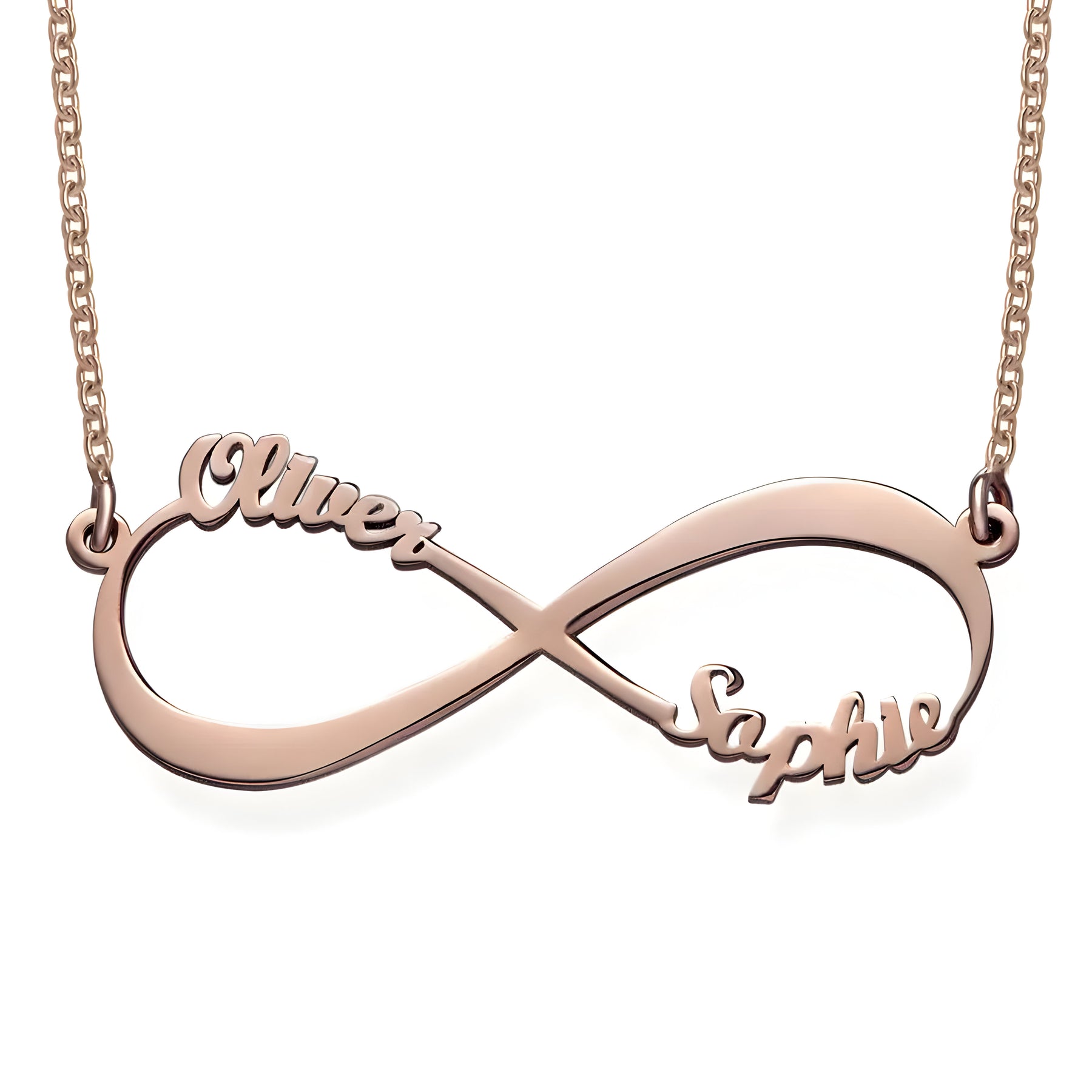 Personalised Infinity Couple Name Pendant