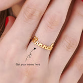 Personalised Name Ring