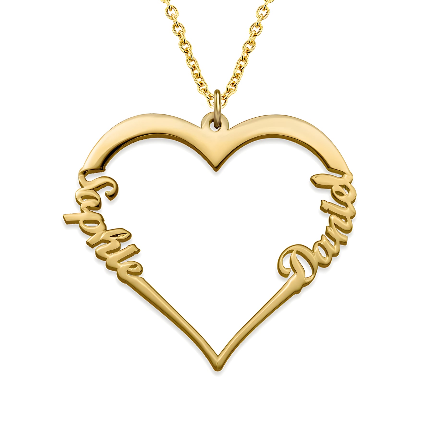 Personalised Our Love Couple Name Pendant
